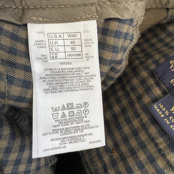 NWT Brooks Brothers Mens Cotton Deep Green BERMUDA SHORT $89.50 - W40 / 10" - Picture 6 of 8